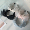 [당일출고/4color]여리여리 오가닉 쉬폰 리본 머리띠