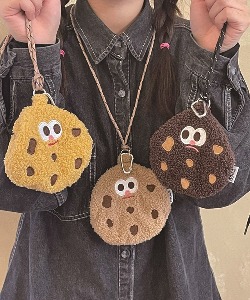 [당일출고] 귀여운 내가 만든 쿠키 ~ 뽀글이 목걸이 미니 동전지갑 가방고리 인형 지갑 놀이동산