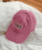 [당일출고] y2k 키치한 핑크 캣 고양이 자수 레터링 캡 모자